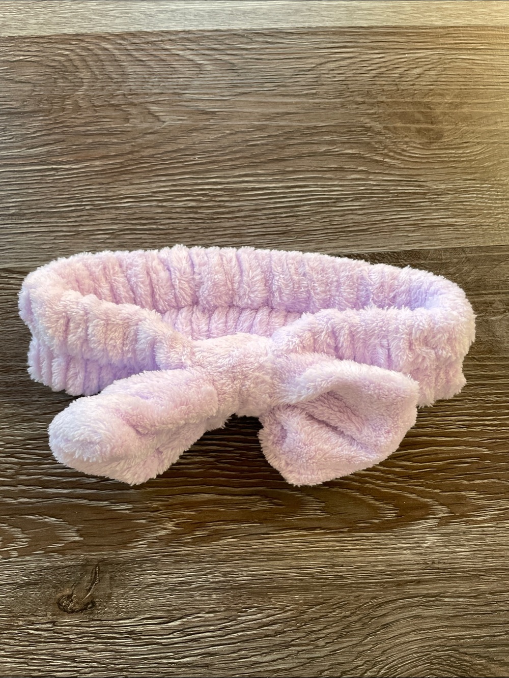 Plush Bow Headband - Light Purple Lilac